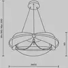Image de Maytoni, suspension LED Breeze, Ø 60 cm, laiton/transparent, acrylique