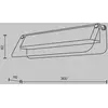 Image de Maytoni Applique murale LED FLAT, ambre/laiton, largeur 30 cm, verre/métal