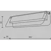 Image de Maytoni Applique murale LED FLAT, gris/laiton, largeur 30 cm, verre/métal