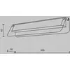 Image de Maytoni Applique murale LED FLAT, ambre/laiton, largeur 43 cm, verre/métal