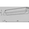 Image de Maytoni Applique murale LED FLAT, gris/laiton, largeur 43 cm, verre/métal