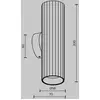 Image de Maytoni Applique murale Calipso, blanche, hauteur 20 cm, métal, 2xGU10, up/down