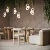 Image de Maytoni Lampe suspendue en verre Opus, blanc,