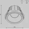 Image de Maytoni lampe encastrable Alfa, noir/blanc, Ø 8,5 cm, 15 W, 36°