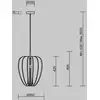Image de Suspension Maytoni Cambio, noire, Ø 35 cm, feutre, E27