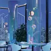 Image de Maytoni suspension LED Misterio, noir/multicolore, à 3 lampes