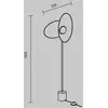 Image de Maytoni, lampadaire LED Evolution, noir/blanc, hauteur 158 cm