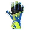 Image de uhlsport Absolutgrip HN Pro Junior Gants de Gardien de But de Football pour Enfants - adhérence par Tous Les Temps, Bleu Marine/Jaune Fluo, 7