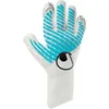 Image de uhlsport Gants de Gardien de But de Football Fangmaschine Cybertec - Flex HN, Blanc/Cyber Bleu/Noir