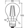 Image de Ampoule LED à incandescence OSRAM E27 6,5W 827 pack de 4