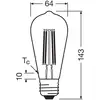 Image de OSRAM ampoule LED à filament Edison E27 3,8W 2.700K