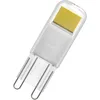 Image de Osram LED PIN LED-Lampe aus klarfarbenem Glas, mit 1.8 W für 200 lm, warmweißes Licht mit 2700 K, multicolor, Retrofit-Stecksockel G9, CRI 80, EEK E, 15 mm Durchmesser.