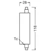 Image de Ampoule LED OSRAM Stab R7s 20W 3.000K 300