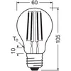 Image de OSRAM LED ampoule à incandescence E27 2,2W filament 2.700K 470lm pack de 2