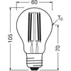 Image de OSRAM Ampoule à incandescence E27 3,8W filament 4.000K 806lm pack de 2