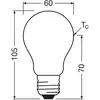 Image de OSRAM Ampoule à incandescence E27 3,8W mat 4.000K 806lm 2pcs