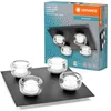 Image de LEDVANCE ORBIS Flame applique et avec LED, noir, 22W, 1400lm, 3000/4000K, réglabvia interrupteur mural (blanc froid/blanc chaud), protection IP44 contre les corps étrangers et les projections d'eau