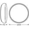 Image de LEDVANCE Plafonnier LED Orbis Livia Ø 52 cm, gris, métal