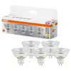 Image de Osram LED BASE MR16, pack avantage de 5 lampes basse tension, remplace les ampoules réflecteurs 35W classiques, blanc chaud (2700K), 3.8W, GU5.3, verre mat, non dimmable