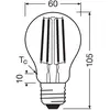 Image de OSRAM LED Ampoule à incandescence E27 3,8W 827 EEK A 3 packs