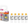 Image de Osram LED BASE PIN MICRO, pack avantage de 5 lampes basse tension, remplace les lampes spéciales PIN 10W classiques, blanc chaud (2700K), 1W, G4, verre mat, non dimmable, ultra-compact