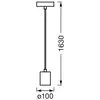 Image de Suspension OSRAM VINTAGE 1906 CYLINDER, bois, Ø 10 cm, E27