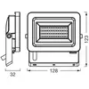 Image de Spot LED OSRAM Floodlight EA, 10 W, IP65, noir, aluminium