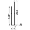Image de Lampe sur pied OSRAM DECOR STICK, beige, hauteur 146 cm, 2 x E27