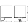 Image de Applique d'extérieur LED rechargeable OSRAM ENDURA STYLE Sensor graphite USB