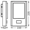 Image de Applique d'extérieur LED OSRAM ENDURA STYLE ENTRANCE graphite