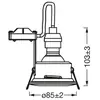 Image de Spot encastrable LED OSRAM RECESS, blanc Ø 9 cm IP65 GU10-LED