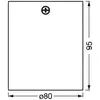 Image de Spot pour plafond OSRAM SQUARE, blanc, 8 x 8 cm, métal, GU10