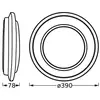 Image de Plafonnier LED OSRAM ORBIS BERLIN, noir Ø 39 cm métal