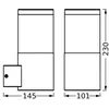 Image de Applique d'extérieur OSRAM ENDURA CLASSIC EBRO, acier inoxydable, IP44