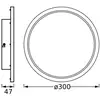 Image de Plafonnier LED OSRAM BATHROOM, chrome, Ø 30 cm, IP44, CCT