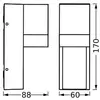 Image de Applique d'extérieur OSRAM ENDURA CLASSIC ISIDOR gris foncé IP65