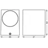 Image de Applique d'extérieur OSRAM ENDURA CLASSIC SQUARE noir down IP44