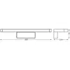 Image de Applique murale LED OSRAM ORBIS DISC BAR, chrome, 40 cm, IP44, CCT