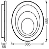 Image de Plafonnier LED OSRAM ORBIS SPIRAL OVAL, Ø 49 cm blanc 37 W