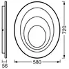 Image de Plafonnier LED OSRAM ORBIS SPIRAL OVAL, Ø 72 cm blanc 63 W