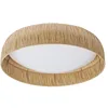Image de Osram Decor Plafonnier décoratif avec abat-jour en bambou, 500 mm, 28 W, 1150 lm, 3000 K, blanc chaud 830, IP20, marron, LED non remplaçable