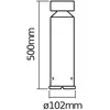 Image de Lampe pour socle LED OSRAM ENDURA STYLE CYLINDER, acier inoxydable 50 cm
