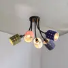 Image de Plafonnier OSRAM Decor Felt Weaving Cans, multicolore, à 5 lampes, E14