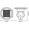 Image de Applique murale OSRAM ENDURA STYLE SOLAR DOUBLE CIRCLE en acier inoxydable