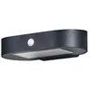 Image de Osram Petite applique solaire ENDURA Style Oval, lumière blanc chaud 3000K, capteur intégré, utilisable sans alimentation, longue autonomie : 30 fois 60 secondes en mode PIR, protection IP44, noir