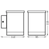 Image de Applique d'extérieur solaire à LED OSRAM ENDURA STYLE QUADRO, graphite