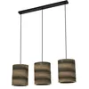 Image de Osram Suspension Decor Cardboard Cylinder marron en cartn ondulé, 3xE27, long. 830 mm, abat-jour en matériau recyclé, durable grâce à sa source lumineuse remplaçable, montage facile