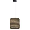 Image de Osram Suspension Decor Cardboard Cylinder marron en carton ondulé, E27, 250 mm de diamètre, abat-jour en matériau recyclé, durable grâce à sa source lumineuse remplaçable, montage facile