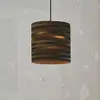 Image de Suspension OSRAM CYLINDER, à 1 lampe, marron, Ø 25 cm, carton ondulé