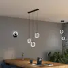Image de Suspension LED OSRAM Decor Circle, à 3 lampes longues, CCT, noir